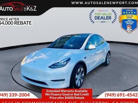 TESLA MODEL Y 2022 7SAYGDEE6NF346723 image